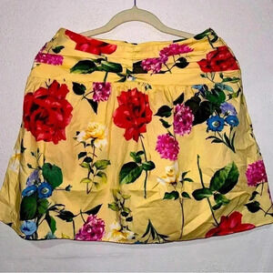 Express floral mini skirt size 6
